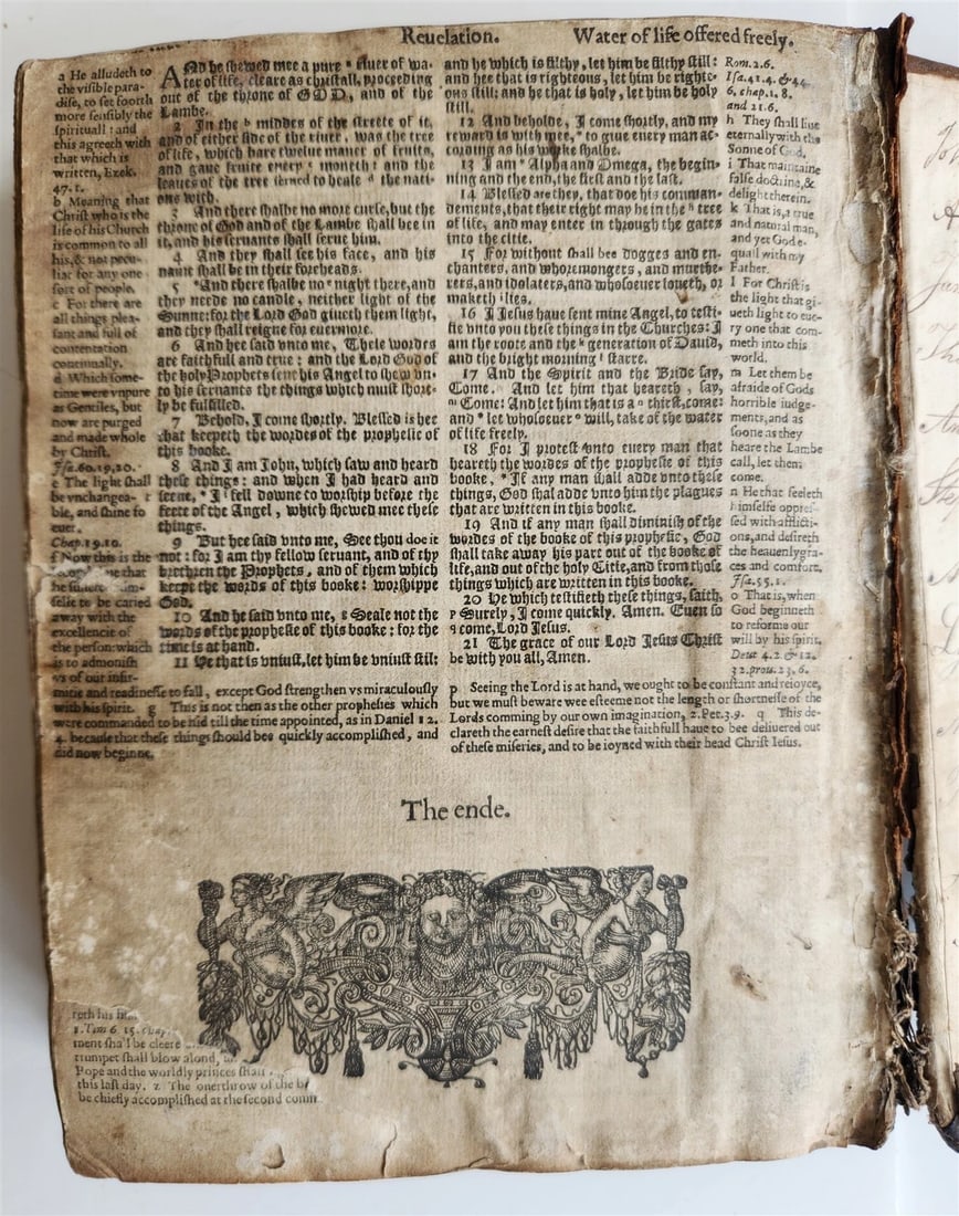 1607 BREECHES BIBLE in ENGLISH antique 17th CENTURY - 11