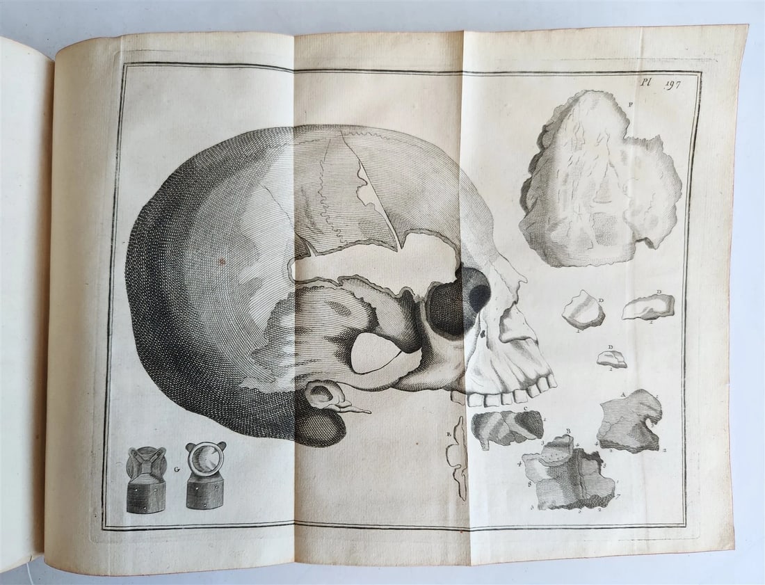 1766 MEDICAL TREATISE ILLUSTRATED ANATOMY by Francois PLANQUE antique V. 9 - 18