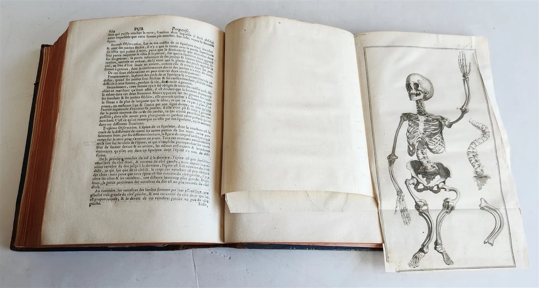 1766 MEDICAL TREATISE ILLUSTRATED ANATOMY by Francois PLANQUE antique V. 9 - 19