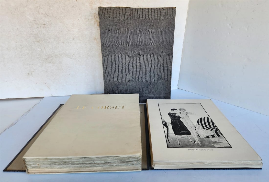 1933 THE CORSET in ART & CUSTOMS 13th-20th century ANTIQUE illustrated FOLIO (1 of 20)