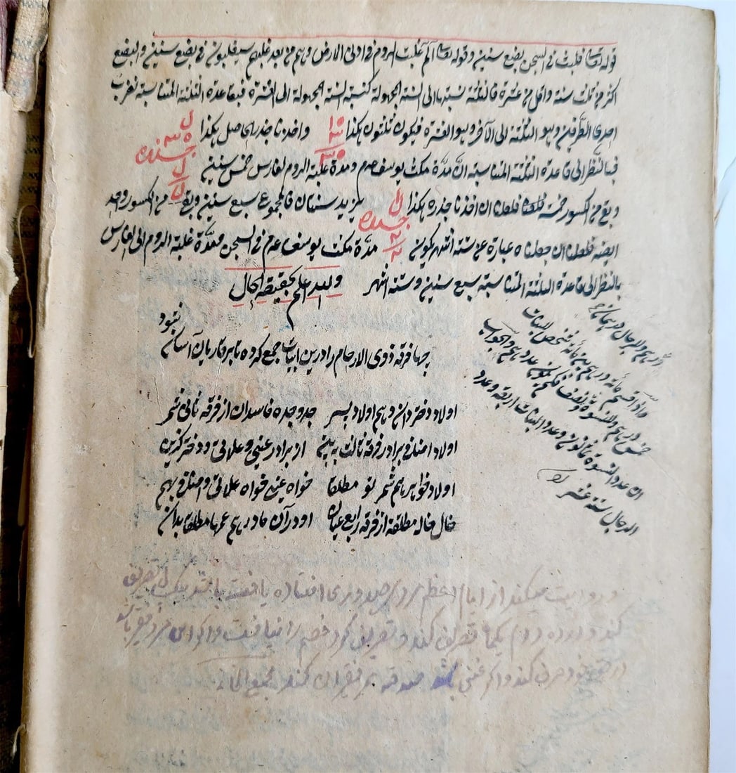 19th CENTURY ARABIC MANUSCRIPT MATH BOOK antique MATHEMATICS - 13