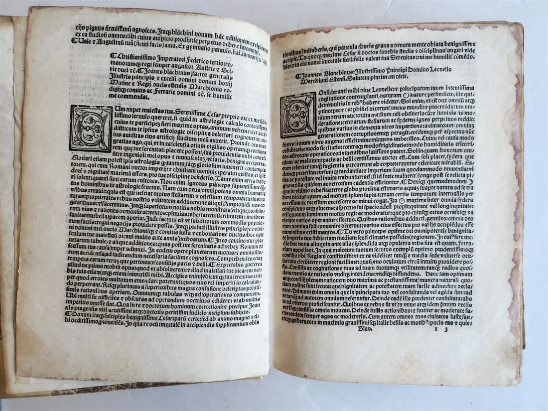 1526 ASTROLOGY ASTRONOMY TABULE Giovanni Bianchini POST-INCUNABULA antique RARE - 14