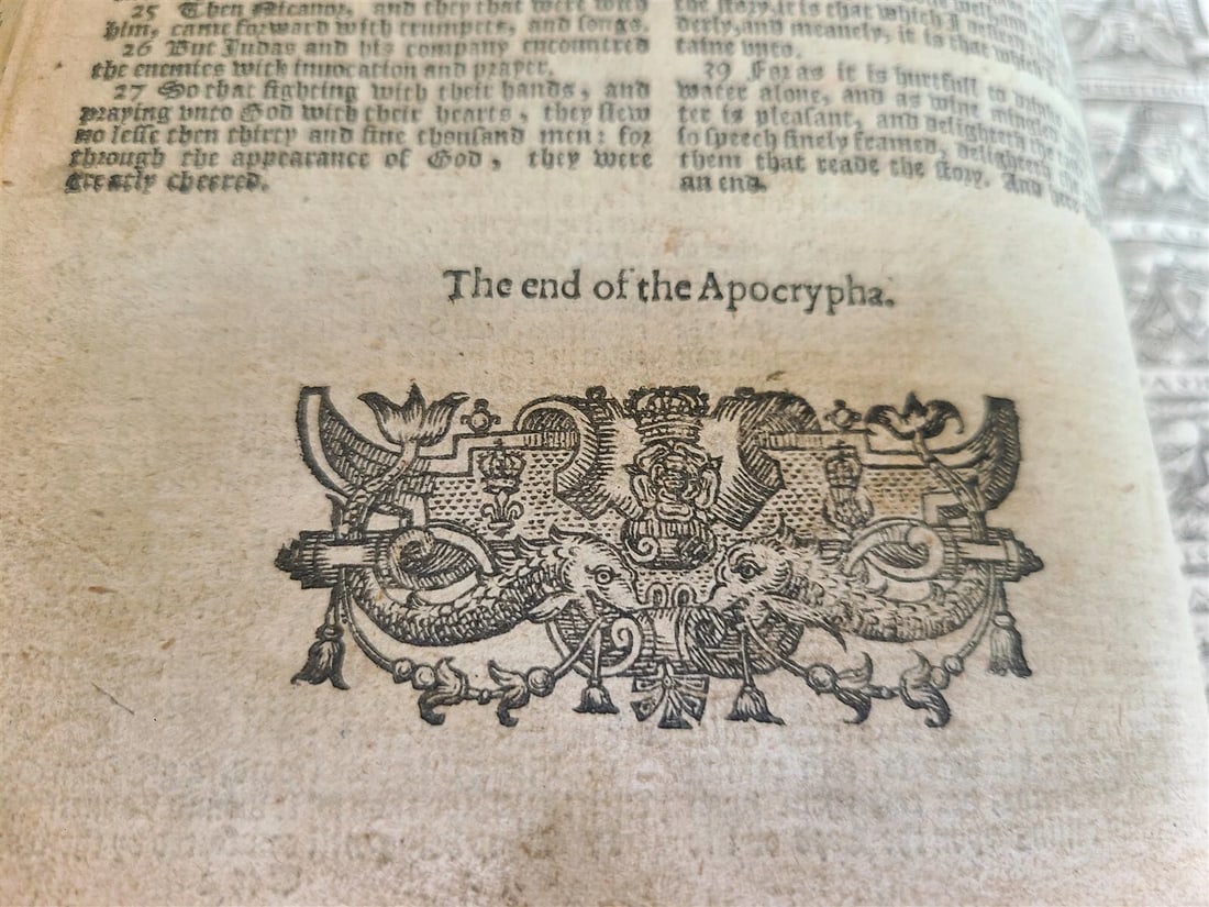 1631 BIBLE in ENGLISH ANTIQUE ILLUSTRATED Robert Barker OLD & NEW TESTAMENT 17c - 15