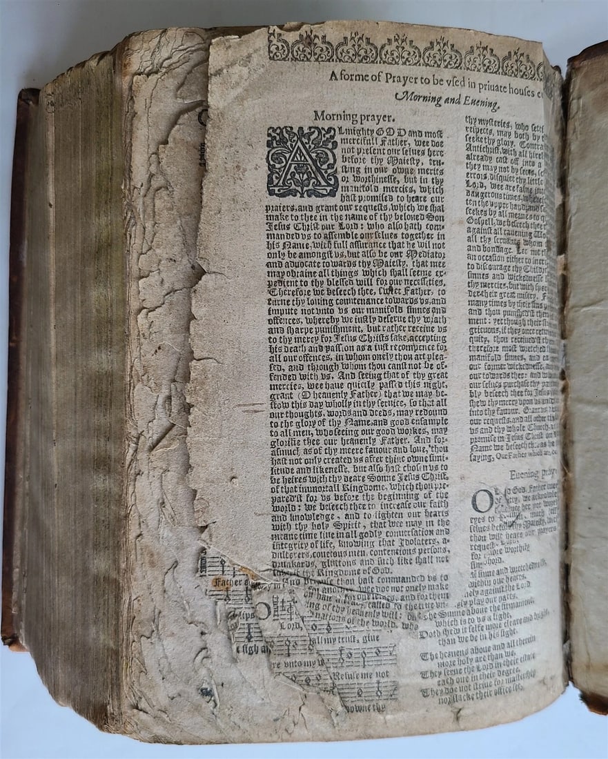 1631 BIBLE in ENGLISH ANTIQUE ILLUSTRATED Robert Barker OLD & NEW TESTAMENT 17c - 20