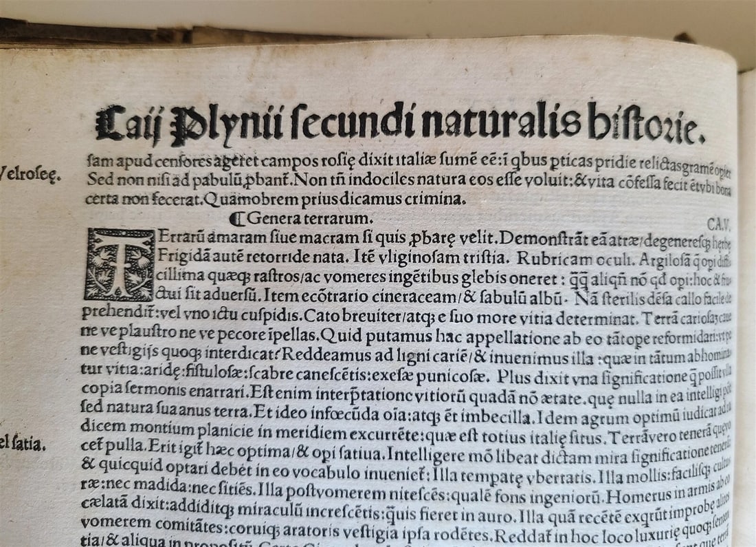 1514 PLINY THE YOUNGER F. Regnault POST-INCUNABULA antique NATURAL HISTORY rare - 14
