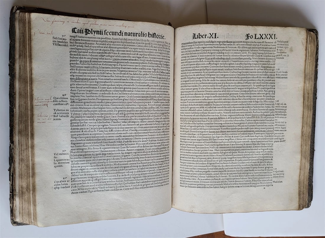 1514 PLINY THE YOUNGER F. Regnault POST-INCUNABULA antique NATURAL HISTORY rare - 15
