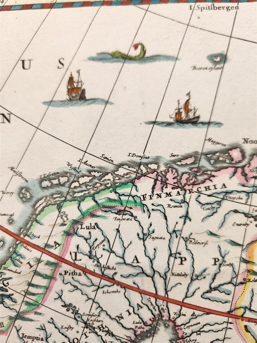 1635 RUSSIA antique MAP by Isaac Massa RARE - 9