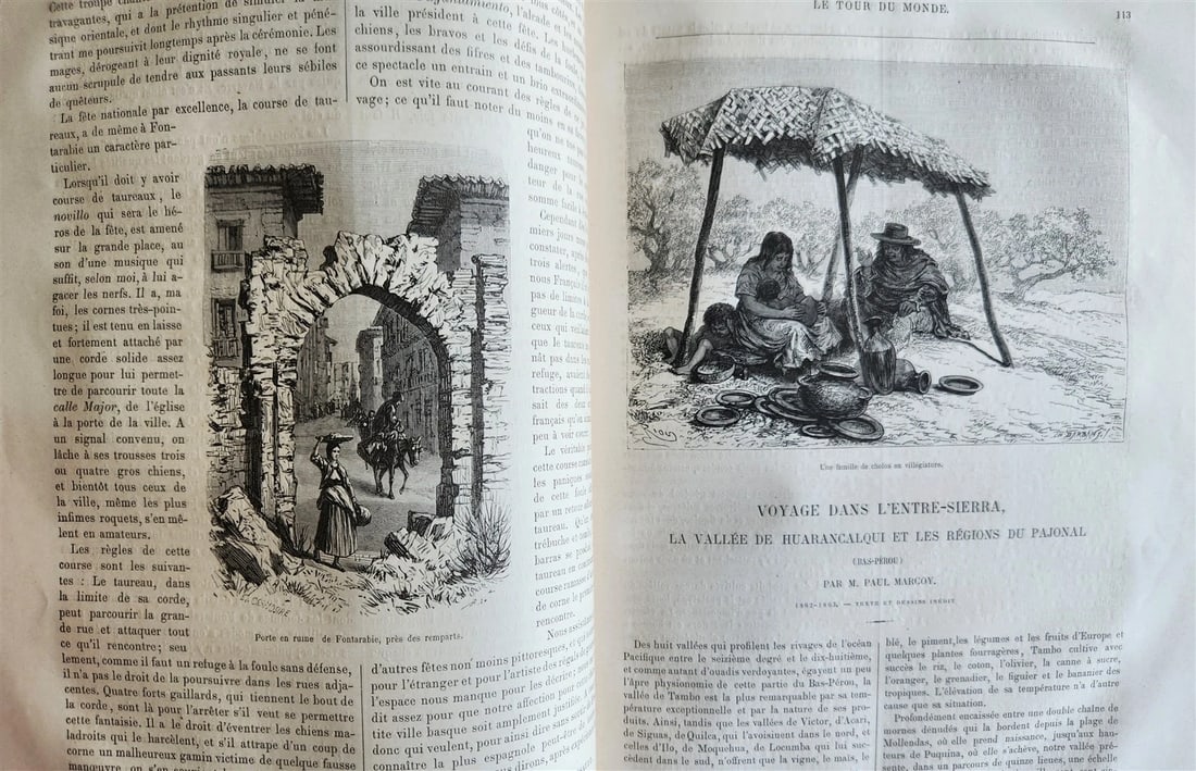 1875 HISTORY VOYAGES ILLUSTRATED antique ARMENIA TURKEY AFRICA S.AMERICA CHINA - 17