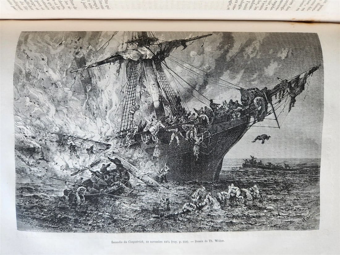 1875 HISTORY of VOYAGES ILLUSTRATED antique AFRICA TAIWAN AUSTRALIA VIETNAM - 11