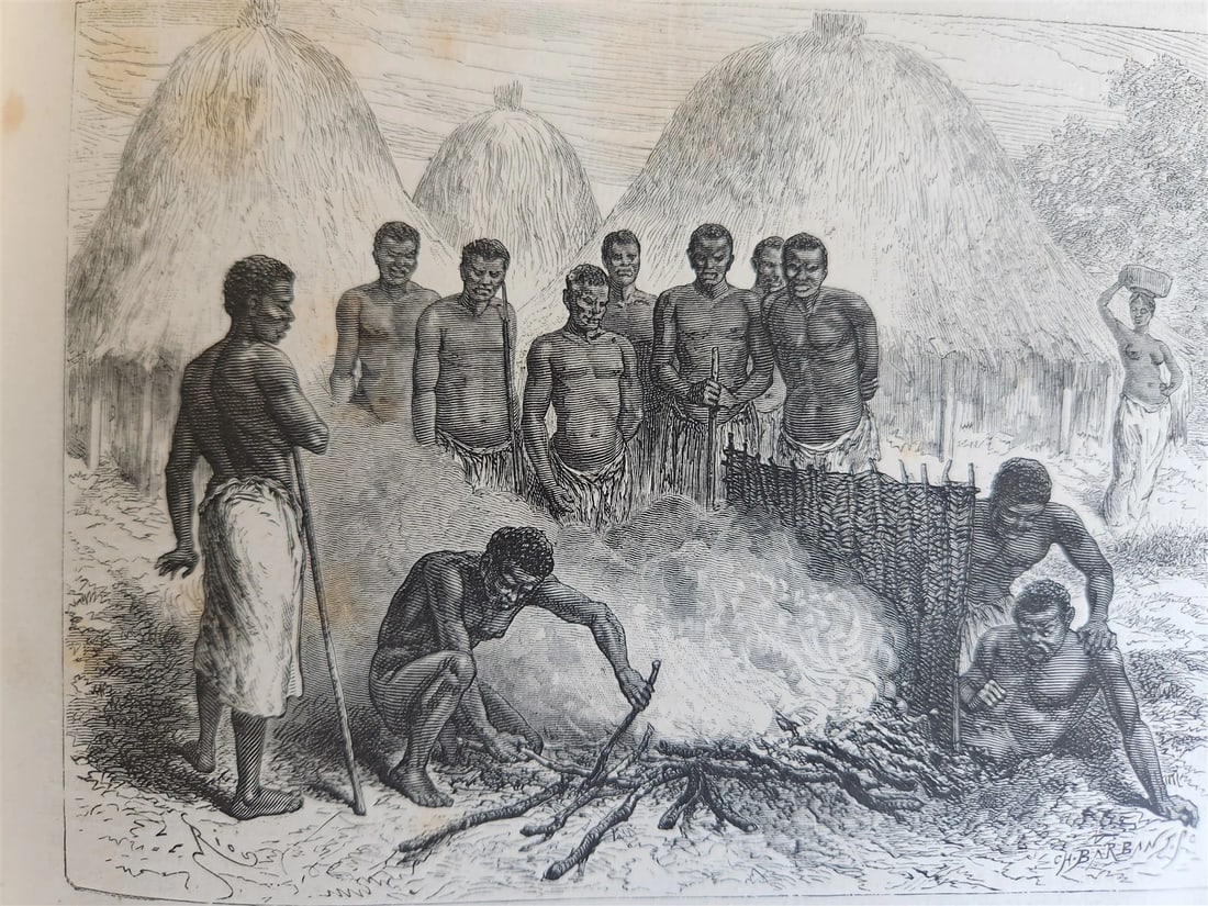 1875 HISTORY of VOYAGES ILLUSTRATED antique AFRICA TAIWAN AUSTRALIA VIETNAM - 14