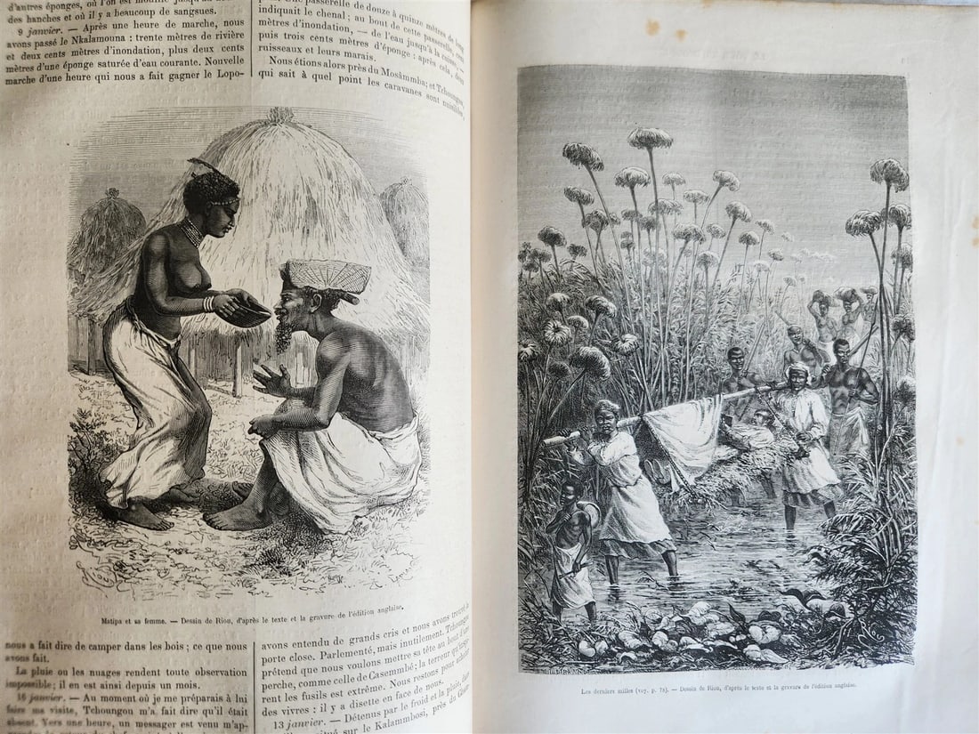 1875 HISTORY of VOYAGES ILLUSTRATED antique AFRICA TAIWAN AUSTRALIA VIETNAM - 16