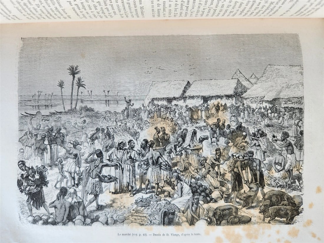 1875 HISTORY of VOYAGES ILLUSTRATED antique AFRICA TAIWAN AUSTRALIA VIETNAM - 18