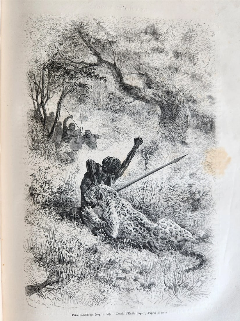 1875 HISTORY of VOYAGES ILLUSTRATED antique AFRICA TAIWAN AUSTRALIA VIETNAM - 19