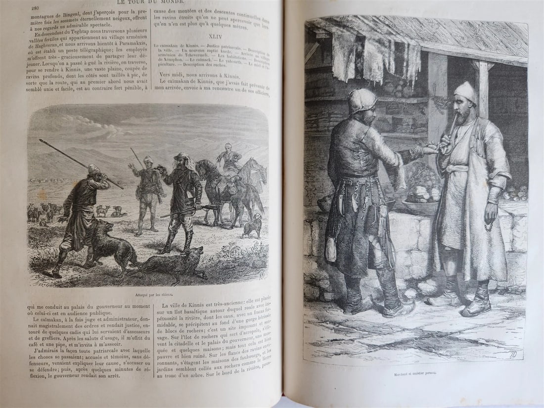 1875 HISTORY of VOYAGES ILLUSTRATED antique AFRICA TAIWAN AUSTRALIA VIETNAM - 9