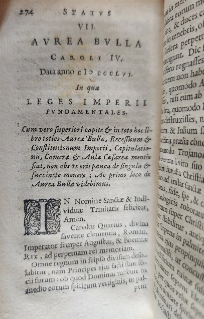 1634 RESPUBLICA ET STATUS IMPERII ROMANO GERMANICI antique ELZEVIER VELLUM BOUND - 5
