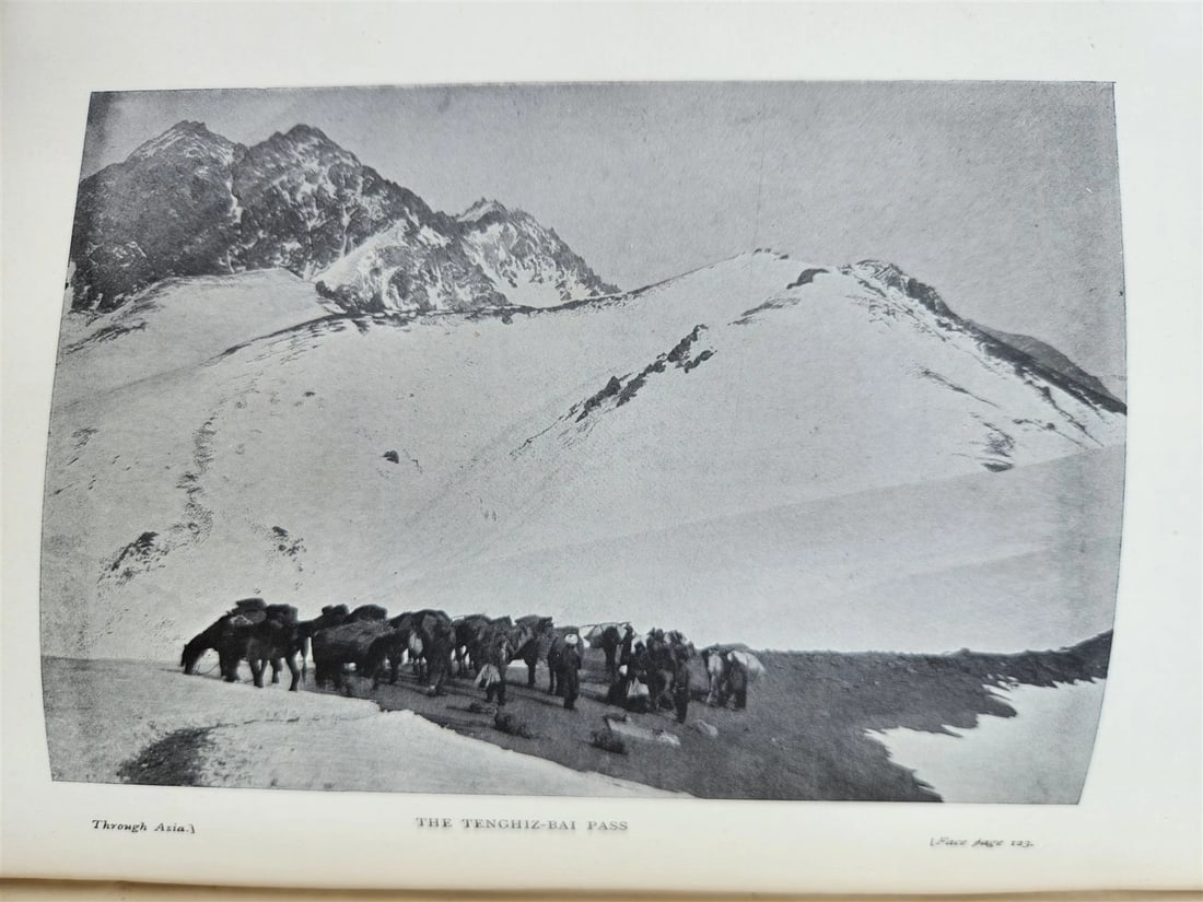 1898 THROUGH ASIA by SVEN HEDIN antique ILLUSTRATED w/ 300 PICTURES 2 volumes - 17