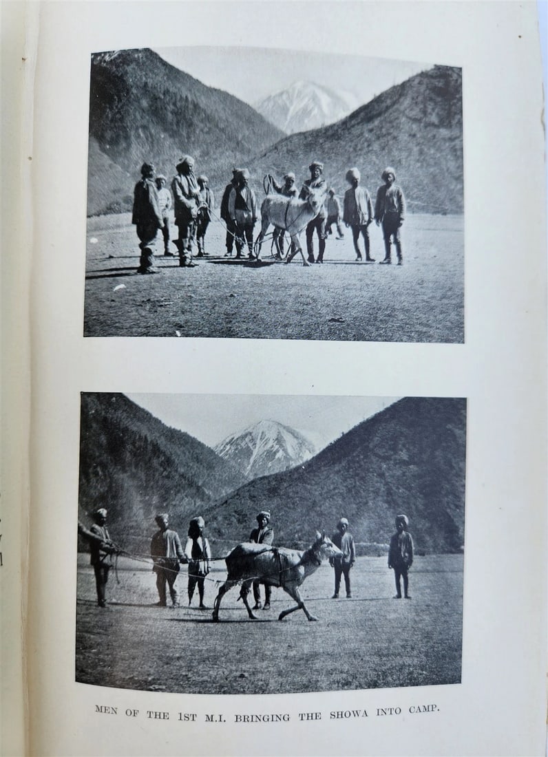 1906 WITH MOUNTED INFANTRY in TIBET by W.J. Ottley antique ILLUSTRATED - 11