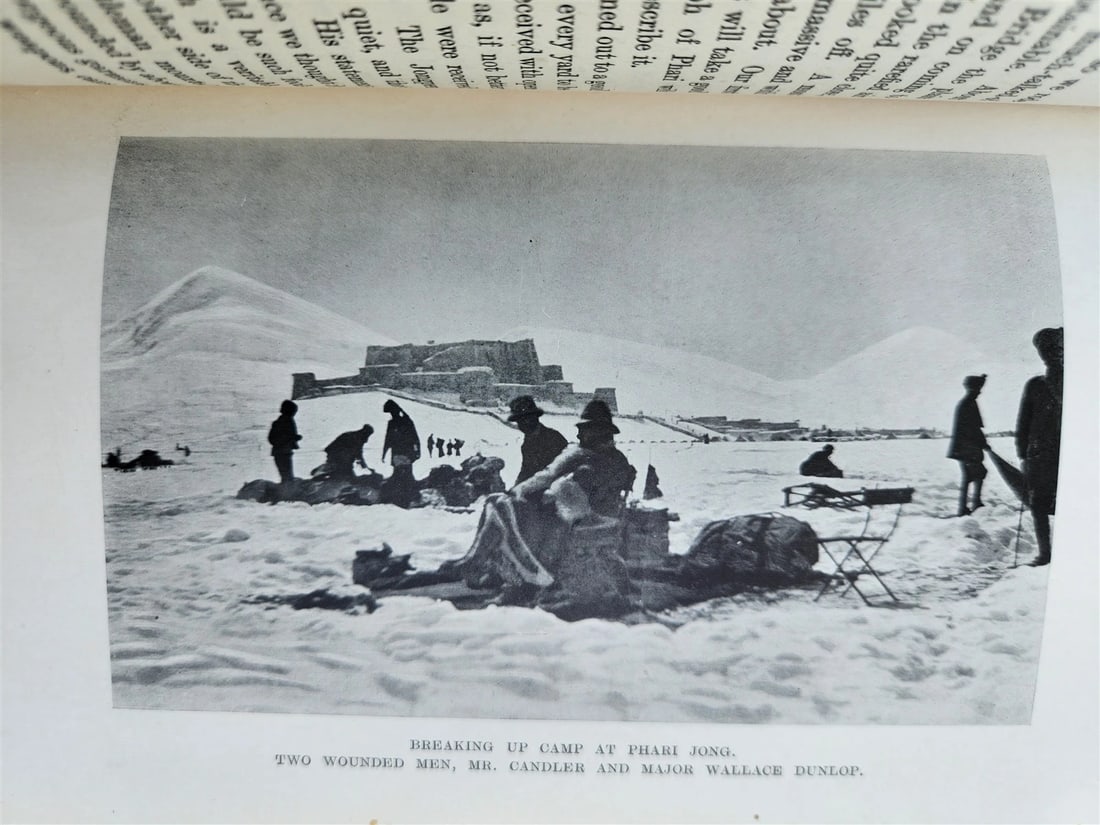 1906 WITH MOUNTED INFANTRY in TIBET by W.J. Ottley antique ILLUSTRATED - 15