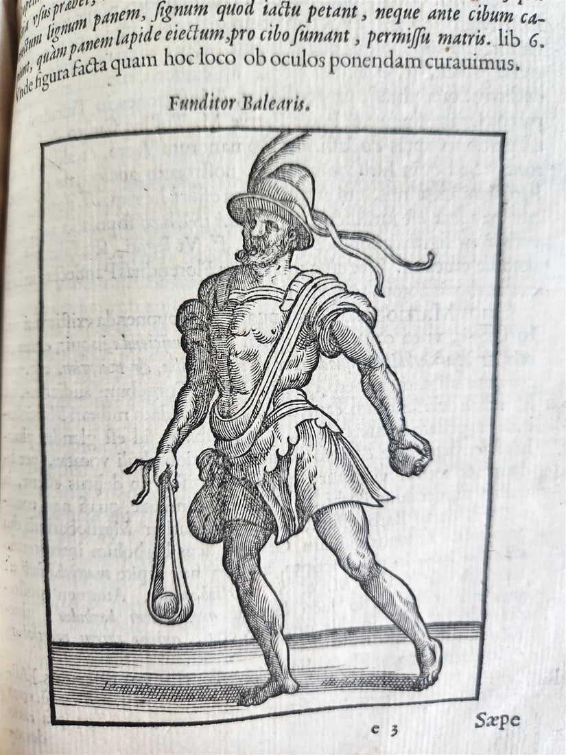 1585 MILITARY HISTORY FULLY ILLUSTRATED antique PLANTIN De re militari libri IV - 18