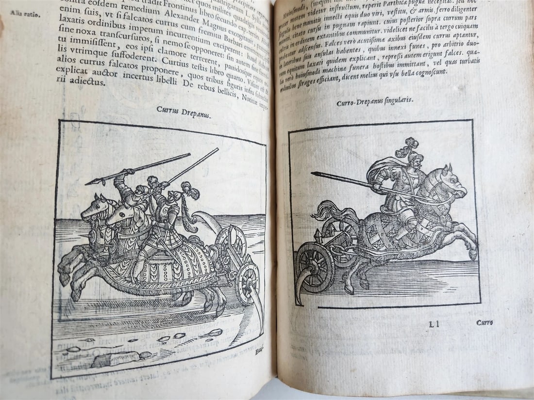 1585 MILITARY HISTORY FULLY ILLUSTRATED antique PLANTIN De re militari libri IV (1 of 20)
