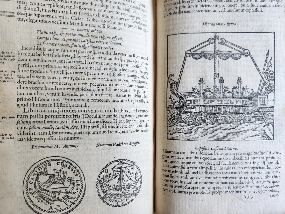 1585 MILITARY HISTORY FULLY ILLUSTRATED antique PLANTIN De re militari libri IV - 6