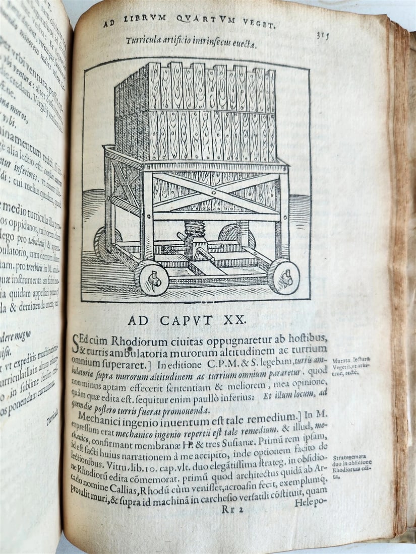 1585 MILITARY HISTORY FULLY ILLUSTRATED antique PLANTIN De re militari libri IV - 8