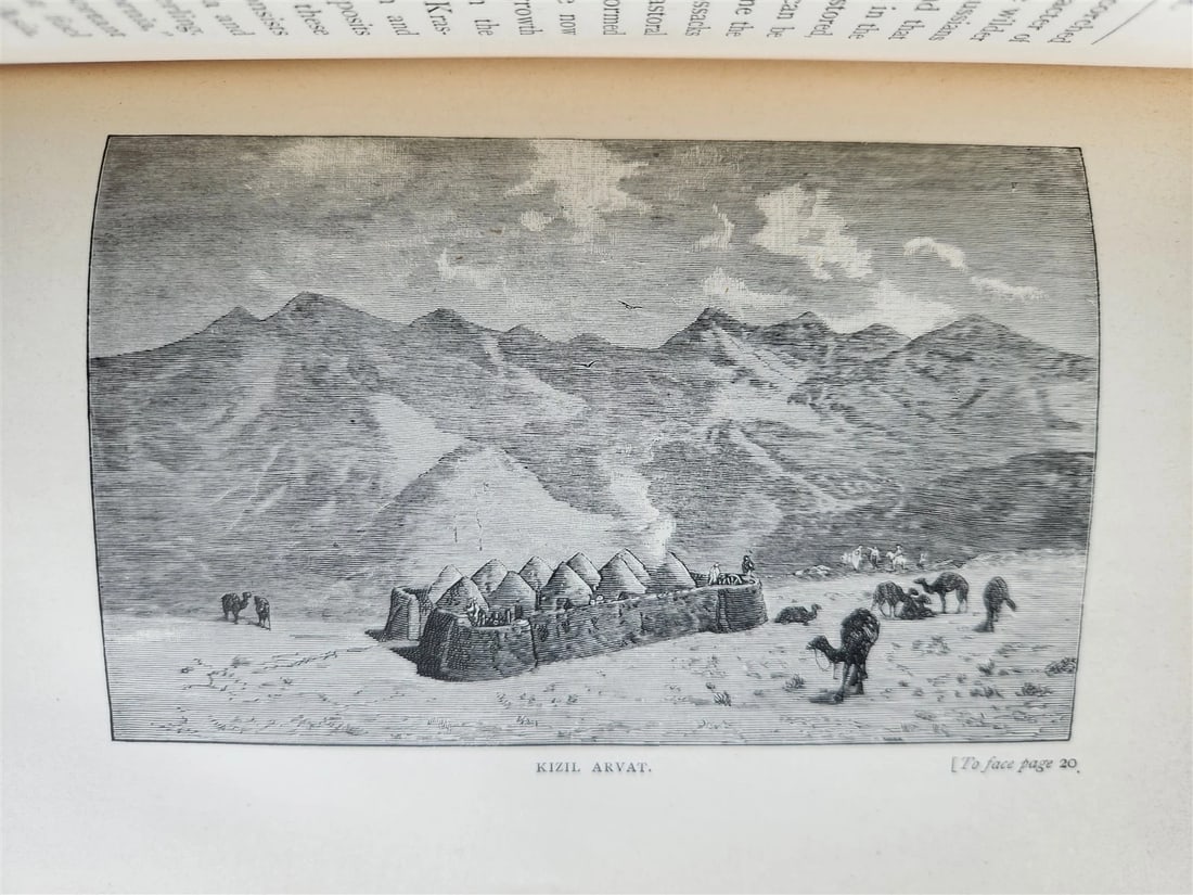 1886 RRECONNOITRING CENTRAL ASIA antique ILLUSTRATED Russia and India - 11