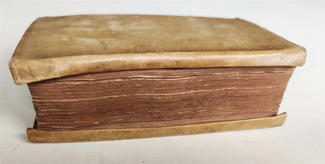 1645 GROTIUS POEMATA antique VELLUM BINDING POETRY - 3