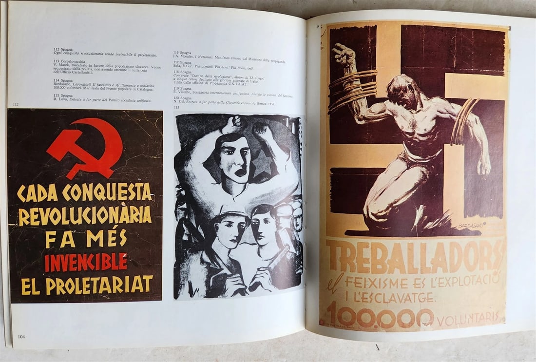 MANIFESTI RIVOLUZIONARI vintage ART & REFERENCE ALBUM RUSSIAN SPANISH POSTERS - 11