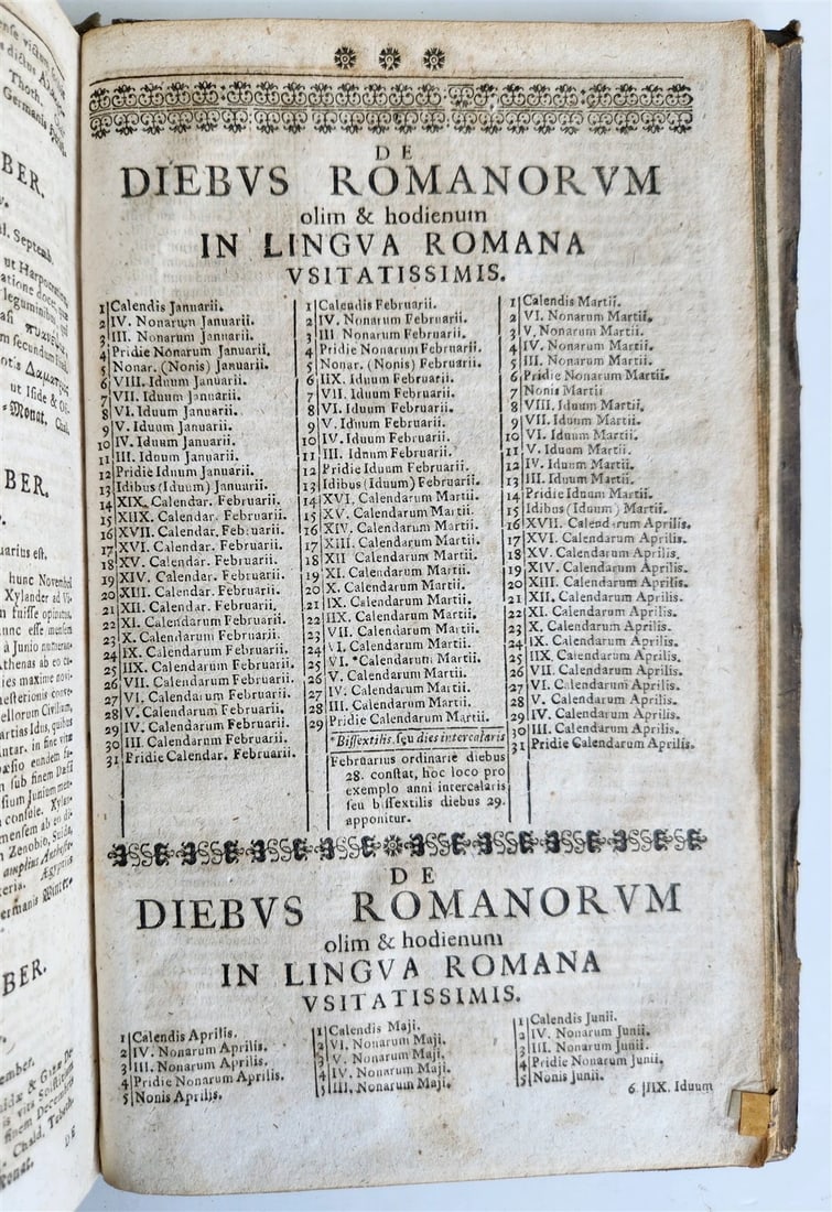 1741 LATIN GERMAN DICTIONARY incl. ANCIENT & MEDIEVAL antique PIGSKIN BINDING - 16