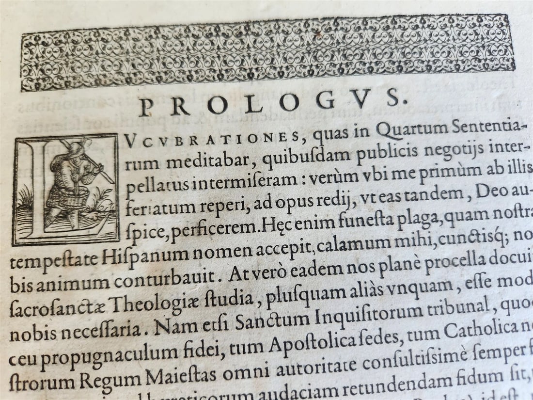 1573 School of Salamanca PHILOSOPHY Domingo de Soto antique FOLIO 16th CENT rare - 4