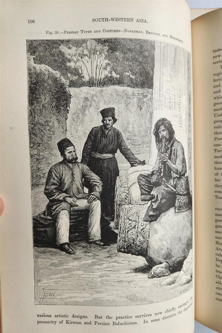 1884-85 EARTH & ITS INHABITANTS ASIA 4 ILLUSTRATED VOLUMES antique - 12