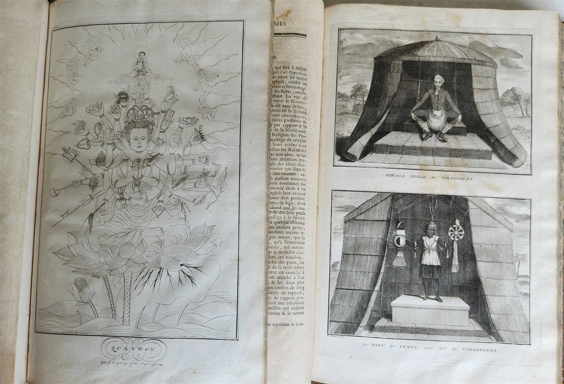 1741 HISTOIRE des CEREMONIES et COUTUMES de PEUPLES DU MONDE 7 vols antique - 9