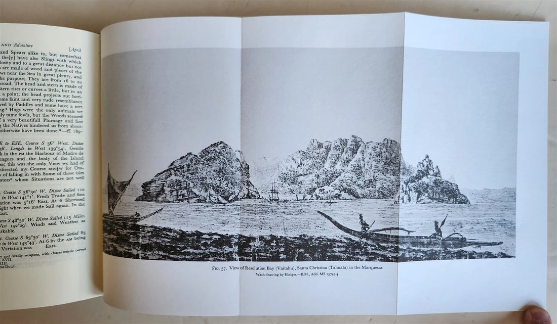 1967-74 JOURNALS of CAPTAIN JAMES COOK on HIS VOYAGES of DISCOVERY antique 5 VOL - 14