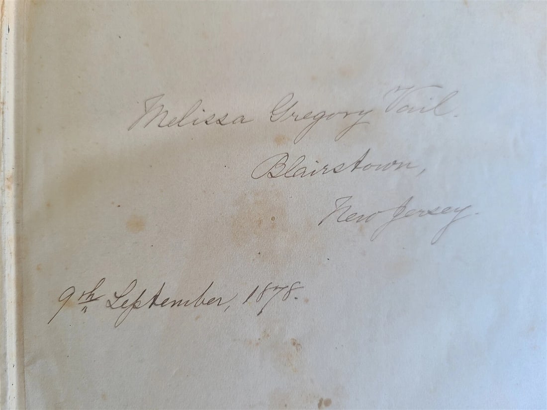 1878 FRENCH & ENGLISH PRONOUNCING DICTIONARY by Spiers antique AMERICAN EDITION - 3