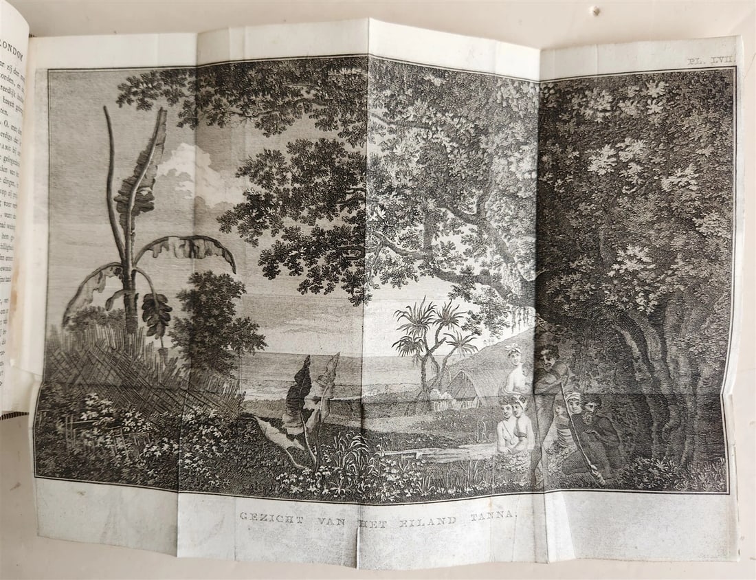 1795-1803 VOYAGE of CAPTAIN COOK 13 vols DUTCH ILLUSTRATED antique MAPS PLATES - 18