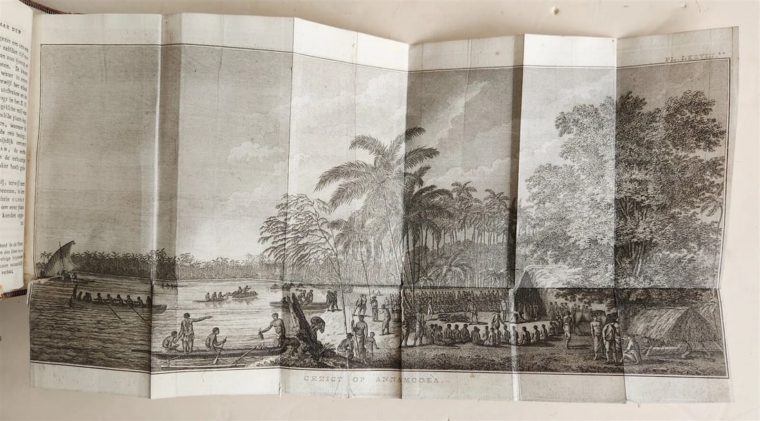 1795-1803 VOYAGE of CAPTAIN COOK 13 vols DUTCH ILLUSTRATED antique MAPS PLATES - 19