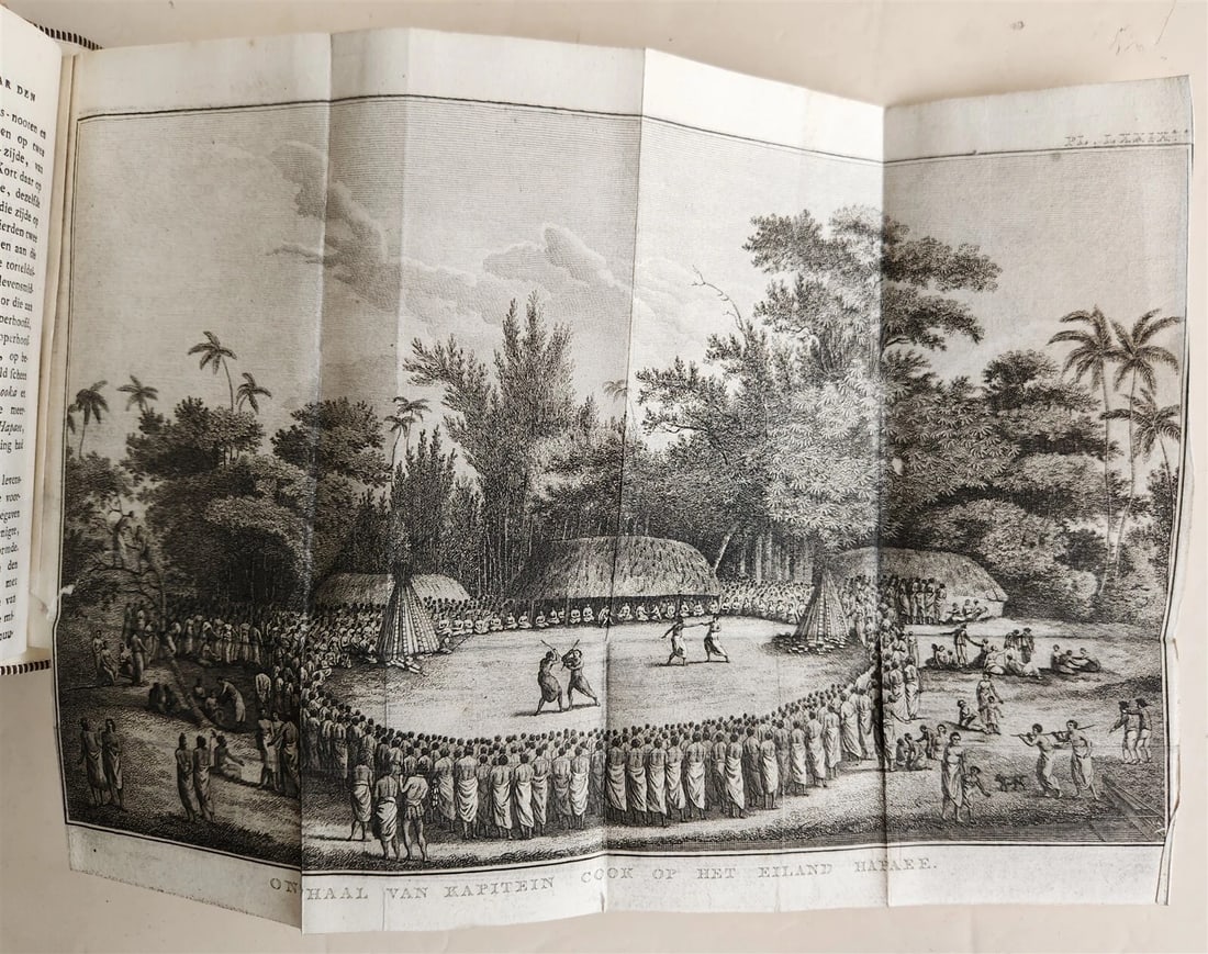 1795-1803 VOYAGE of CAPTAIN COOK 13 vols DUTCH ILLUSTRATED antique MAPS PLATES - 20