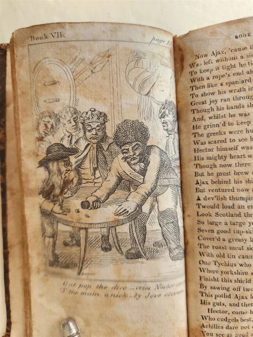 1809 BURLESQUE TRANSLATION of HOMER Volume II ILLUSTRATED antique THOMAS BRIDGE - 10
