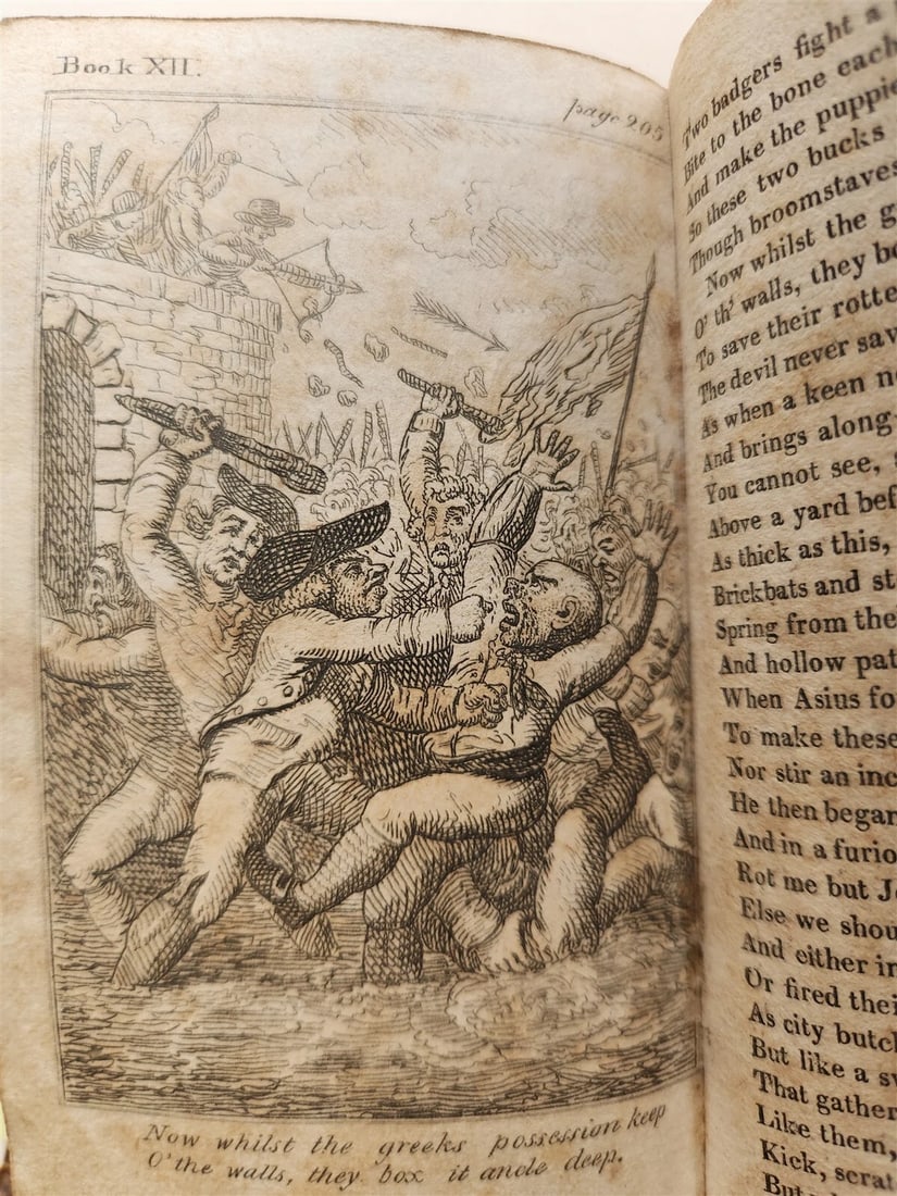 1809 BURLESQUE TRANSLATION of HOMER Volume II ILLUSTRATED antique THOMAS BRIDGE - 15