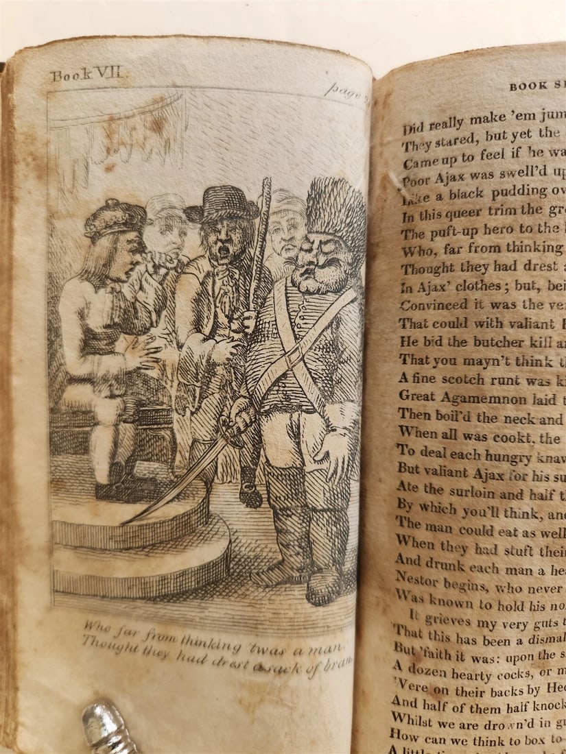 1809 BURLESQUE TRANSLATION of HOMER Volume II ILLUSTRATED antique THOMAS BRIDGE - 9
