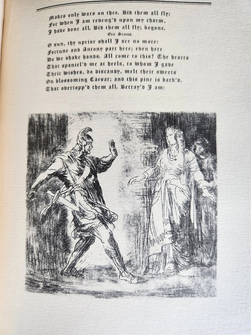 1925 ANTHONY & CLEOPATRA by WILLIAM SHAKESPEARE antique ILLUSTRATED - 12