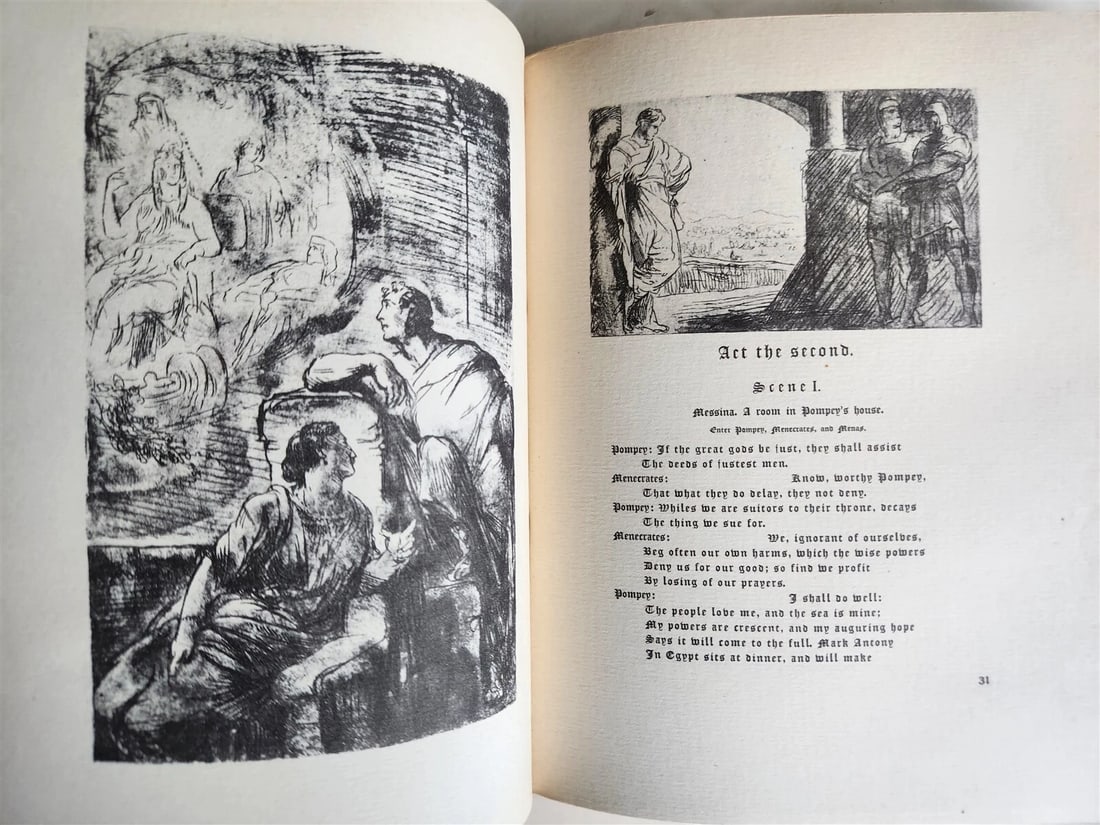 1925 ANTHONY & CLEOPATRA by WILLIAM SHAKESPEARE antique ILLUSTRATED - 19