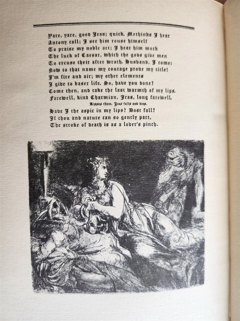 1925 ANTHONY & CLEOPATRA by WILLIAM SHAKESPEARE antique ILLUSTRATED - 7