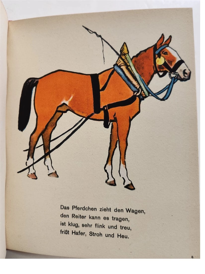 1960s ILLUSTRATED CHILDREN BOOK vintage NEUE TIER-BILDER by P.LEUTERITZ - 8