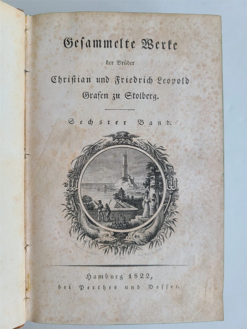 1822 Gesammelte Werke Christian Und Friedrich Leopold Grafen Zu Stolberg antique (1 of 9)