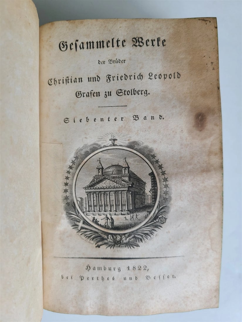 1822 Gesammelte Werke Christian Und Friedrich Leopold Grafen Zu Stolberg antique - 7