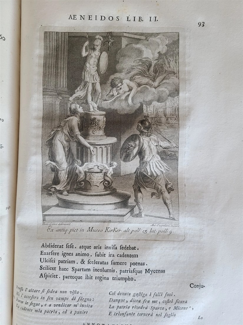 1764 VIRGIL ROMAN POETRY ILLUSTRATED 2 FOLIOS antique Bucolica Georgica antique - 13