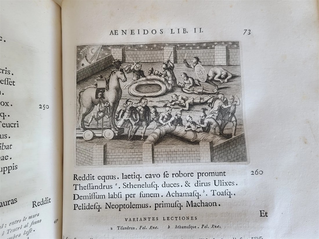 1764 VIRGIL ROMAN POETRY ILLUSTRATED 2 FOLIOS antique Bucolica Georgica antique - 14