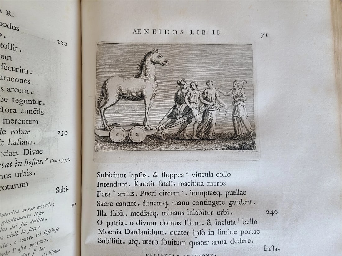1764 VIRGIL ROMAN POETRY ILLUSTRATED 2 FOLIOS antique Bucolica Georgica antique - 15